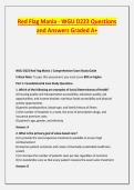 RED FLAG MANIA - WGU D223&comma; EXAM 2025&sol;2026 WITH CORRECT &sol;ACCURATE ANSWERS&vert; 100&percnt; RATED CORRECT &excl;&excl; &vert; 100&percnt; SURE PASS