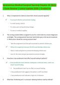 Ignatavicius Medical-Surgical Nursing Chapter 25 &lpar;Skin&rpar;  &vert; Exam Review &vert; Latest Update 2026 &vert; Graded A&plus;