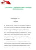 WGU C209 Task 1&vert; Passed on First Attempt &vert;Latest Update with Complete Solution