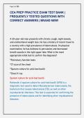 CEA PREP PRACTICE EXAM TEST BANK &vert;  FREQUENTLY TESTED QUESTIONS WITH  CORRECT ANSWERS &vert; BRAND NEW&excl; 