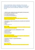 TEXAS PESTICIDE APPLICATOR PRACTICE EXAM&vert;  QUESTIONS AND ANSWERS &vert; VERIFIED ANSWERS PLUS  RATIONALES &vert; EXAM ALREADY GRADED A&plus; &vert; LATEST  EXAM 