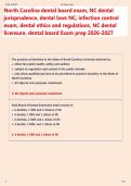 North Carolina dental board exam&comma; NC dental  jurisprudence&comma; dental laws NC&comma; infection control  exam&comma; dental ethics and regulations&comma; NC dental  licensure&comma; dental board Exam prep 2026-2027  