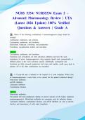 NURS 5334&sol; NURS5334 Exam 2 &ndash; Advanced Pharmacology Review &vert; UTA &lpar;Latest 2026 Update&rpar; 100&percnt; Verified Questions & Answers &vert; Grade A