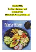 Test Bank for Nutrition&colon; Concepts and Controversies&comma; 5th Edition &lpar;All Chapters 1&ndash;15 Complete&rpar; &lpar;ISBN 9781305960785&rpar;