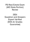 PSI Maryland Real Estate Exam Review 2026 &vert; State Portion Study Guide