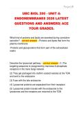 UBC BIOL 200 - UNIT 4&colon;  ENDOMEMBRANES 2026 LATEST  QUESTIONS AND ANSWERS&vert; ACE  YOUR GRADES&period; 