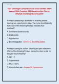 VATI Greenlight Comprehensive Actual Verified Exam  Newest With Complete 180 Questions And Correct  Detailed Answers&vert;&vert;Newest Exam&excl;&excl;&excl;