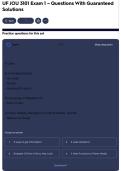 UF JOU 3101 Exam 1 &ndash; Questions With Guaranteed Solutions