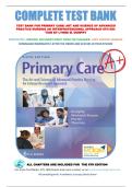 Complete Test Bank for Primary Care&colon; Art and Science of Advanced Practice Nursing - An Interprofessional Approach 6th Edition by Lynne M&period; Dunphy&comma; Jill E&period; Winland-Brown&comma; Brian O&period; Porter&comma; Debera J&period; Thomas &vert; Complete Chapters 1-88 with Answers & Rationales 