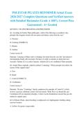 POLESTAR PILATES REFORMER Actual Exam 2026&sol;2027 Complete Questions and Verified Answers with Detailed Rationales Grade A 100&percnt; Correct Pass Guaranteed - A&plus; Graded
