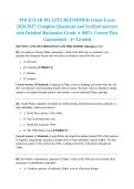 POLESTAR PILATES REFORMER Actual Exam 2026&sol;2027 Complete Questions and Verified Answers with Detailed Rationales Grade A 100&percnt; Correct Pass Guaranteed - A&plus; Graded