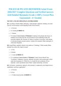 POLESTAR PILATES REFORMER Actual Exam 2026&sol;2027 Complete Questions and Verified Answers with Detailed Rationales Grade A 100&percnt; Correct Pass Guaranteed - A&plus; Graded