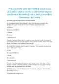POLESTAR PILATES REFORMER Actual Exam 2026&sol;2027 Complete Questions and Verified Answers with Detailed Rationales Grade A 100&percnt; Correct Pass Guaranteed - A&plus; Graded