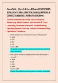 CompTIA A&plus; &lpar;Core 1 & Core 2&rpar; Exam NEWEST 2025- 2026 UPDATE REAL PRACTICE EXAM QUESTIONS &  CORRECT ANSWERS &vert; ALREADY GRADED A&plus;