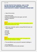 3B FIRE PROTECTION GENERAL AND 3C FIRE  PROTECTION EXAM &vert; FREQUENTLY TESTED  QUESTIONS WITH CORRECT ANSWERS &vert; BRAND NEW&excl;