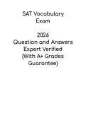 SAT Vocabulary Study Guide 2026 &vert; High-Yield Words & Test Prep