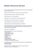 Module 5 Resources CM 2113&period; Questions and Answers
