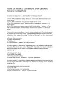 NURS 326 EXAM -2 QUESTIONS WITH VERIFIED ACCURATE ANSWERS