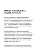 NBME PRACTICE EXAM 2026 FULL SOLUTION AND ANALYSIS