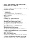 NUR 326 FINAL EXAM PRACTICE QUESTIONS WITH VERIFIED ACCURATE ANSWERS