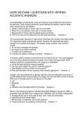 NURS 326 EXAM 1 QUESTIONS WITH VERIFIED ACCURATE ANSWERS