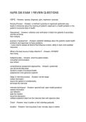 NURS 326 EXAM 1 REVIEW QUESTIONS