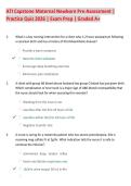 ATI Capstone Maternal Newborn Pre-Assessment &vert;  Practice Quiz 2026 &vert; Exam Prep &vert; Graded A&plus;