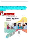 Test Bank for Pearson's Comprehensive Medical Assisting&comma; 5th Edition by Routh&comma; Garza&comma; Lam&eacute;&comma; Mistovich&comma; Moini & Nguyen &vert; ISBN&colon; 9780138062392 &vert; Verified Chapters 1-57  &vert; A&plus; Grade &vert; Downloadable PDF
