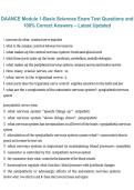 DAANCE Module 1 &ndash; Basic Sciences Exam Test Questions with 100&percnt; Correct Answers&comma; Latest Updated 2026&sol;2027 &ndash; Complete Certification Study Guide