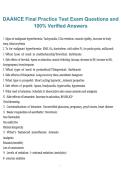 DAANCE Final Practice Test &ndash; Exam Questions with 100&percnt; Verified Answers 2026&sol;2027 &ndash; Complete Certification Review Guide