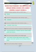 NR 293 Final Exam PHARM 2026 Questions with Detailed Verified Answers &lpar;Graded A&plus;&rpar;