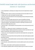 Package deal for DAANCE Actual Exam Guide &ndash; Questions with Revised Answers A&plus; Guaranteed 2026&sol;2027 &ndash; Complete Certification Review Material