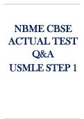 NBME CBSE ACTUAL TEST QUESTIONS AND ANSWERS &lpar;Quiz bank with all the correct answers&rpar; &lpar;usmle step 1&rpar; Medical examination