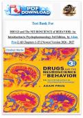 Test Bank For  DRUGS and The NEUROSCIENCE of BEHAVIOR&colon; An  Introduction to Psychopharmacology 3rd Edition&comma;  by Adam  Prus &vert;&vert; All Chapters 1-15 &vert;&vert; Newest Version 2026 - 2027