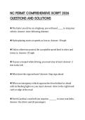 NC PERMIT COMPREHENSIVE SCRIPT 2026 QUESTIONS AND SOLUTIONS