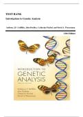 Test Bank for Introduction to Genetic Analysis&comma; 12th Edition by Anthony J&period;F&period; Griffiths&comma; John Doebley&comma; Catherine Peichel & David A&period; Wassarman &lpar;ISBN 9781319244210&rpar; Complete Chapter Questions