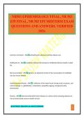 NR503 EPIDEMIOLOGY FINAL&comma; NR 503 EPI FINAL&comma; NR 503 EPI MIDTERM EXAM QUESTIONS AND ANSWERS&period; VERIFIED 2026&period;