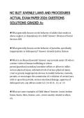 NC BLET JUVENILE LAWS AND PROCEDURES ACTUAL EXAM PAPER 2026 QUESTIONS SOLUTIONS GRADED A&plus;