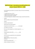NURP 532 Exam 1 &lpar;second go around&rpar; Questions and answers Newest RATED A&plus; &vert; 2026