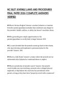 NC BLET JUVENILE LAWS AND PROCEDURES FINAL PAPER 2026 COMPLETE ANSWERS VERIFIED