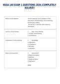 NSGA 140 EXAM 1 QUESTIONS 2026 &vert;COMPLETELY SOLVED&excl;&excl;