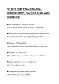 NC BLET STATE EXAM 2026 FINAL COMPREHENSIVE PRACTICE EXAM WITH SOLUTIONS