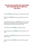 NR 226 FINAL REVIEW 2026 QUESTIONS WITH ANSWERS WITH COMPLETE SOLUTION