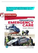Test Bank for Prehospital Emergency Care&comma; 12th Edition by Joseph J&period; Mistovich&comma; Keith J&period; Karren & Brent Q&period; Hafen &vert; ISBN&colon; 9780138223861 &vert; Verified Chapters 1-44 &vert; A&plus; Grade &vert; Downloadable PDF