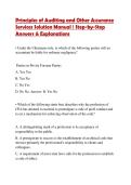 Principles of Auditing and Other Assurance Services Solution Manual &vert; Step-by-Step Answers & Explanations