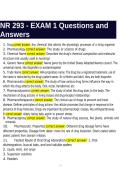 NR 293 - EXAM 1 Questions and Answers&period;