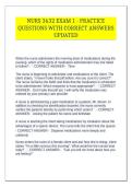 NURS 3632 EXAM 1 - PRACTICE QUESTIONS WITH CORRECT ANSWERS UPDATED