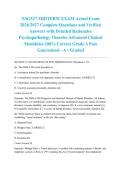 NSG527 MIDTERM EXAM Actual Exam 2026&sol;2027 Complete Questions and Verified Answers with Detailed Rationales Psychopathology Theories Advanced Clinical Modalities 100&percnt; Correct Grade A Pass Guaranteed - A&plus; Graded
