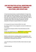 LEIK FNP PRACTICE ACTUAL QUESTIONS AND CORRECT ANSWERS WITH COMPLETE SOLUTIONS &vert; NEW UPDATE 2026