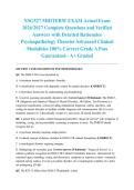 NSG527 MIDTERM EXAM Actual Exam 2026&sol;2027 Complete Questions and Verified Answers with Detailed Rationales Psychopathology Theories Advanced Clinical Modalities 100&percnt; Correct Grade A Pass Guaranteed - A&plus; Graded